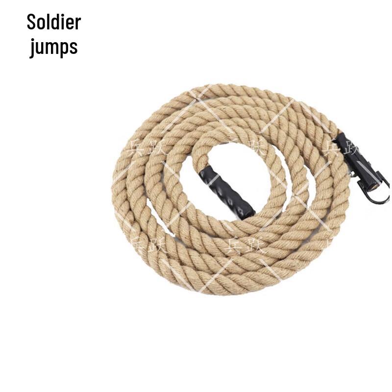 Bingyue Fitness Hemp Climbing Rope with Iron Hook