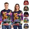 Suéter de Natal Feio Aconchegante e Festivo com Design de Dinossauro para Mulheres e Homens