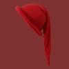 1PC Christmas Hat Fun Solid Color Holiday Surprises Comfortable Playful Polyester Stage Performances Dwarf Shaped Atmosphere