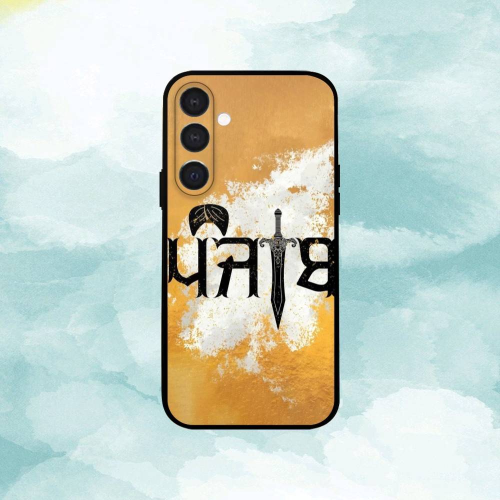 A-Art P-Punjab M-Map  Phone Case For Samsung  A73,72,71,53,52,51,22,91,80, Soft Black Cover Samsung a30 a20