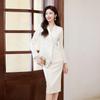 Trueman Women's Off-white Professional Suit Set