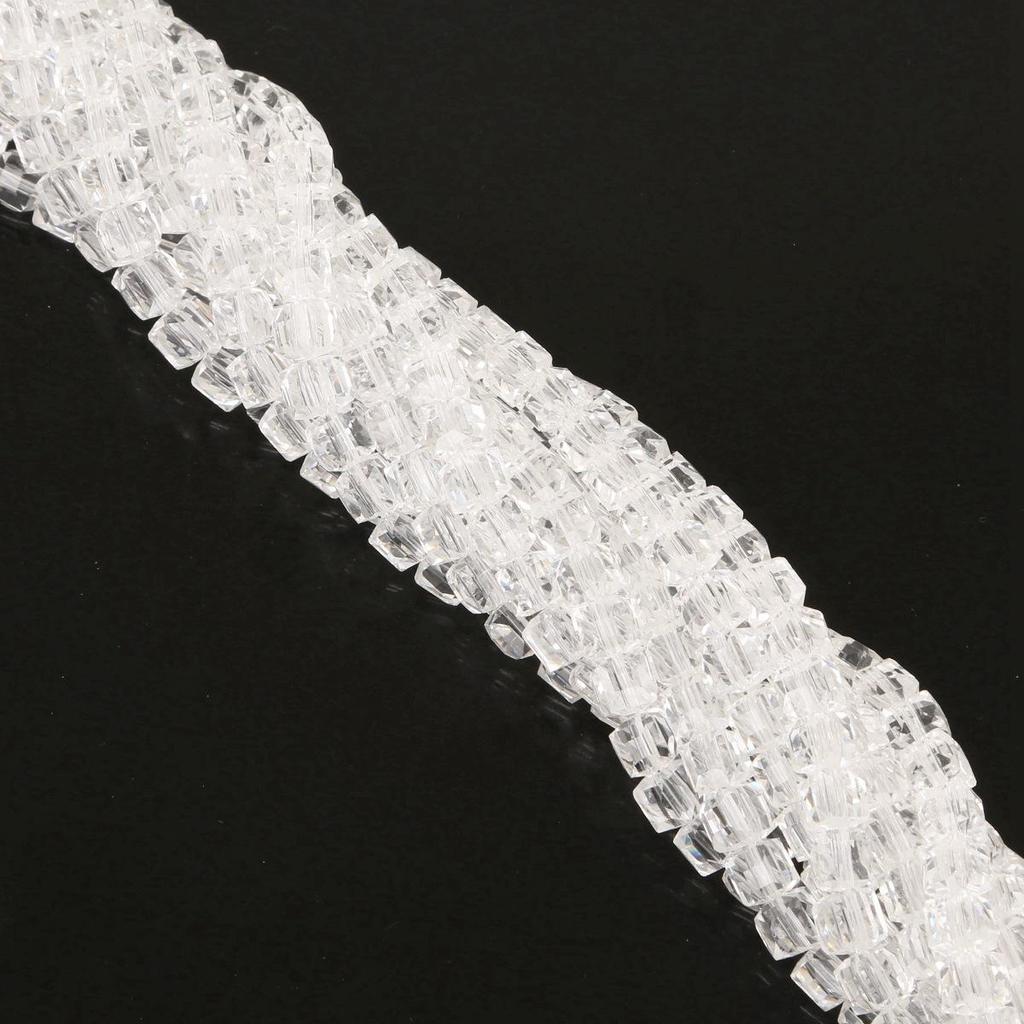 Square 8mm Glass Crystal Beads for DIY Ancient Style Jewelry: Bracelet, Necklace, Earrings
