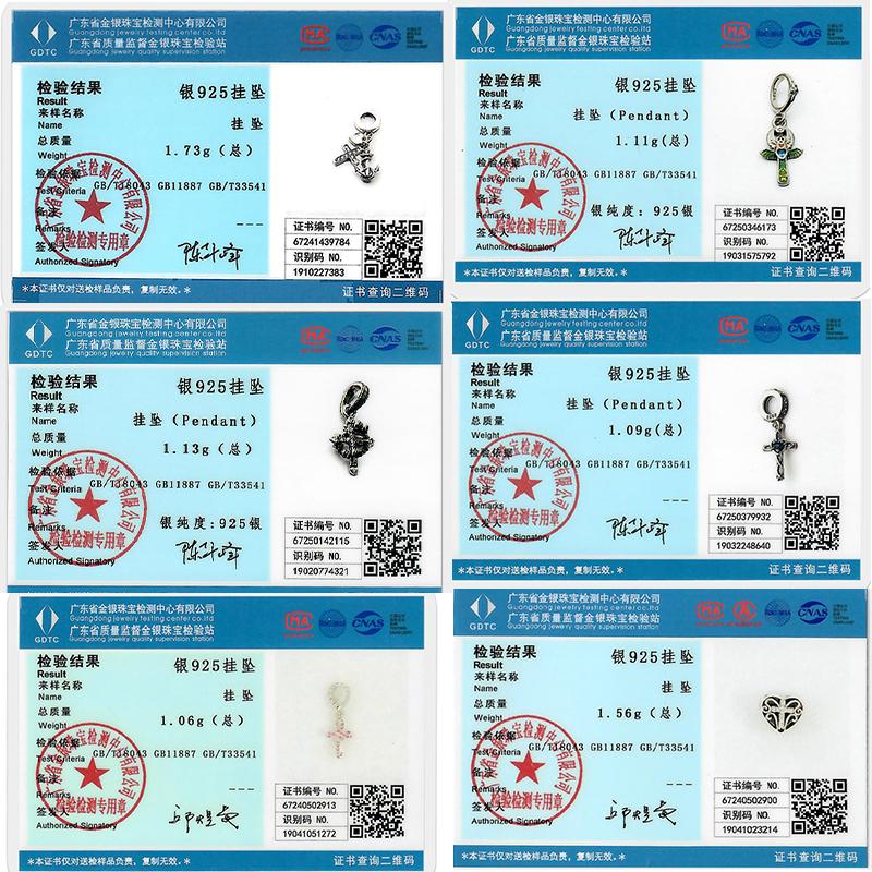 Original Charms Beads Pendants 925 Silver Classic Angel Cross Charm Fit Bracelets DIY Fashion Jewelry Making for Women