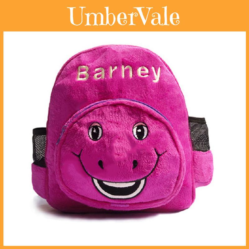 Barney And Friends Plush Dinosaur Kindergarten Backpack Lightweight And Soft For Toddlers