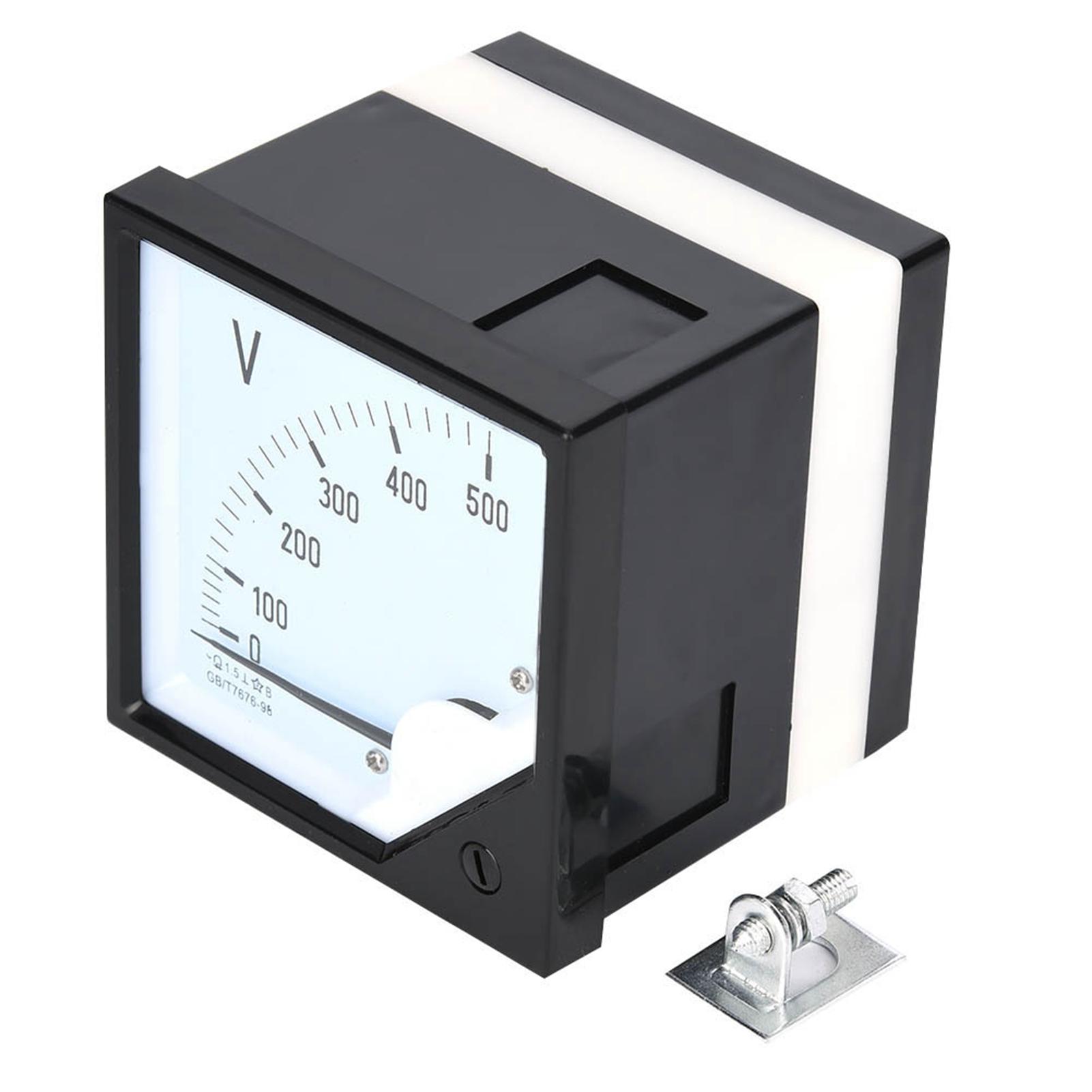 

Square Panel Voltage Meter Analog Voltmeter AC 0 500V for Electronic Control Devices