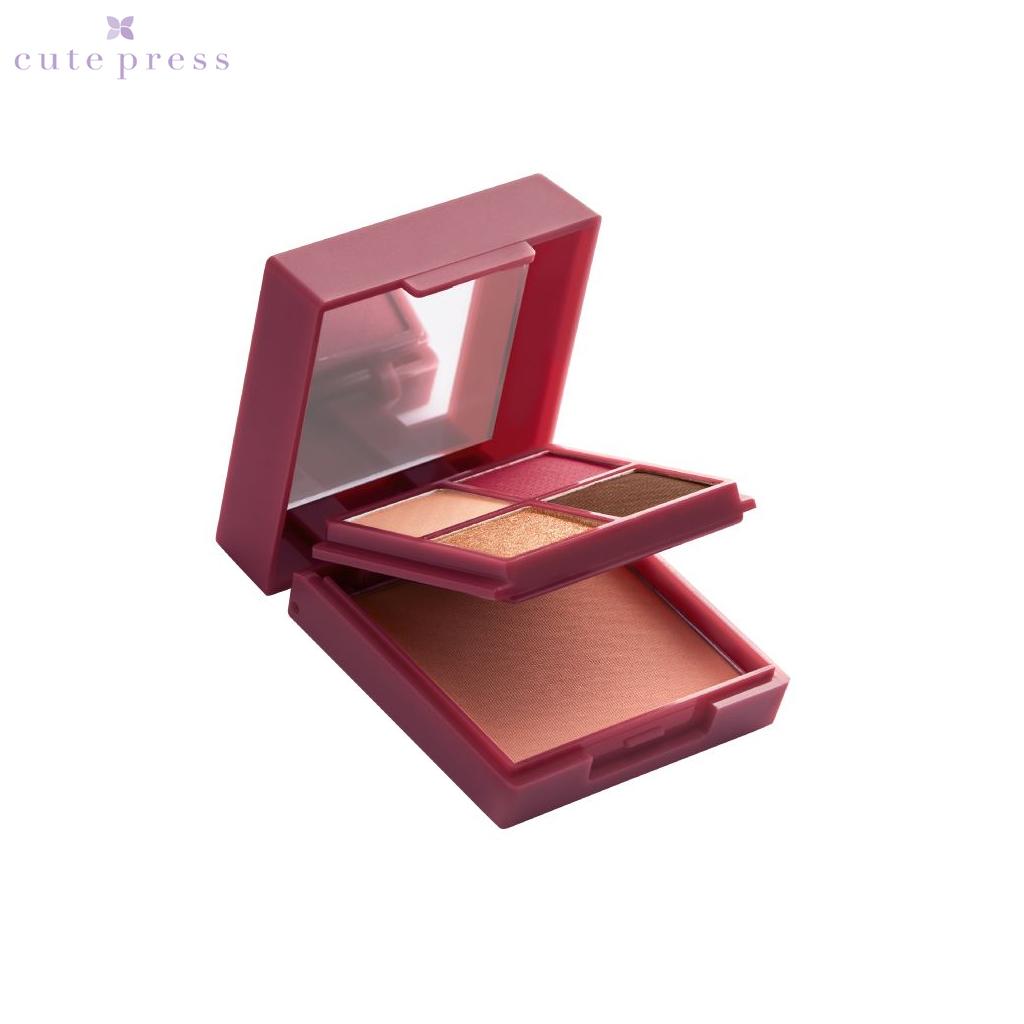 Cute Press Eye & Cheek Mini Palette Blusher & Eye Shadow - Thai Cosmetic Make Up
