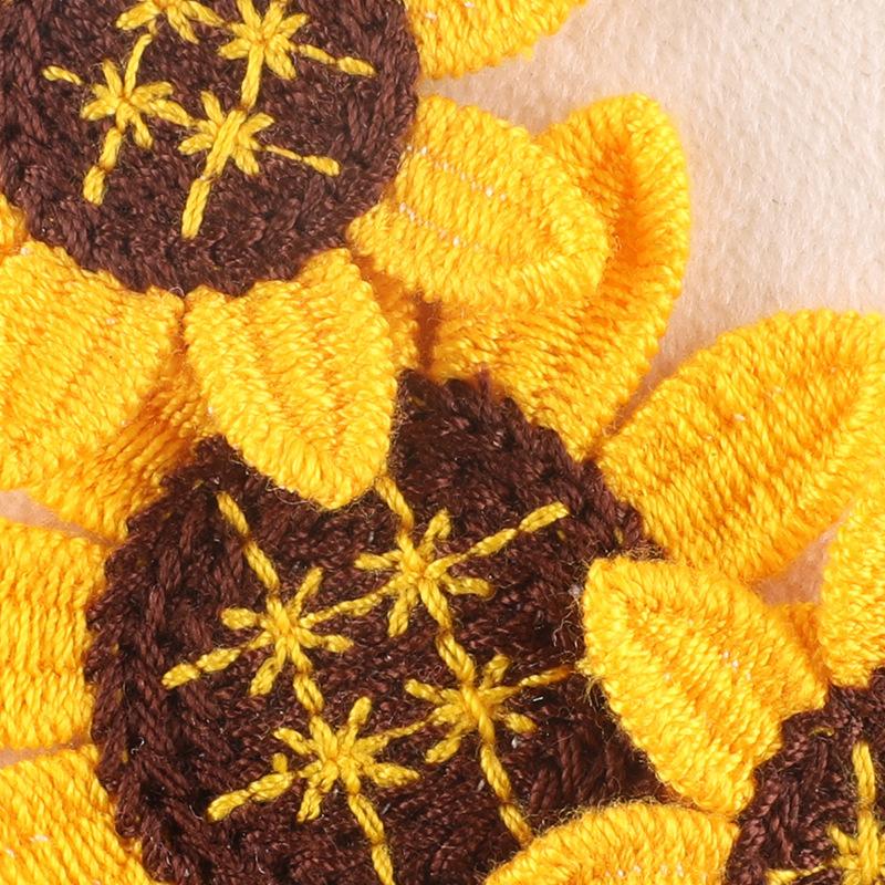 Duoku Computer Embroidery Label Sunflower Flower Cloth Label Clothing Accessories Hand Account Diy Accessories Accessories Embroidery Cloth Sticker