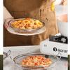 Stainless steel circular food filter, sieve, basket, easy to clean in home kitchen, long-lasting drainage, compatible with fryin