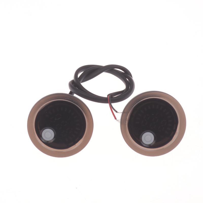 7-100 В Мини-цифровой вольтметр Водонепроницаемый Круглый Индикатор уровня заряда батареи Вольтметр Тестер Панель монитора Для автомобиля Мотоцикла