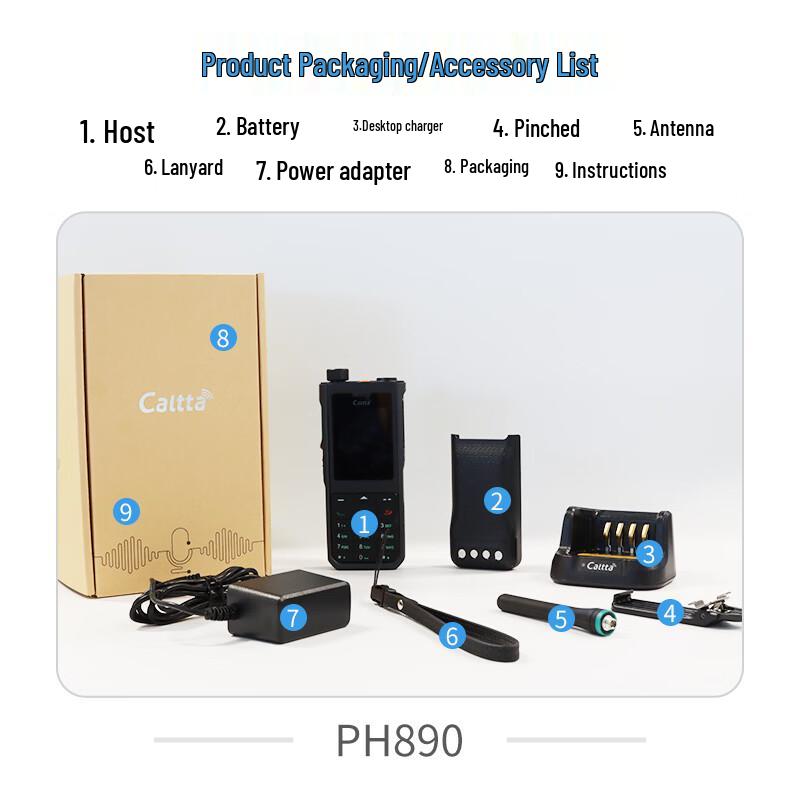 Caltta ZTE PH890 U(1) Encrypted PDT Digital Two-Way Radio (CN Version)