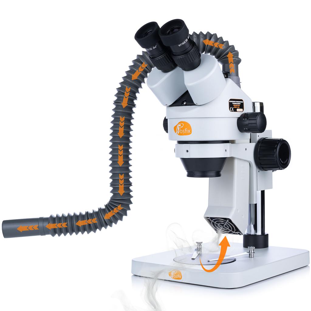 Fume extractor for the Rosfix stereoscopic microscope