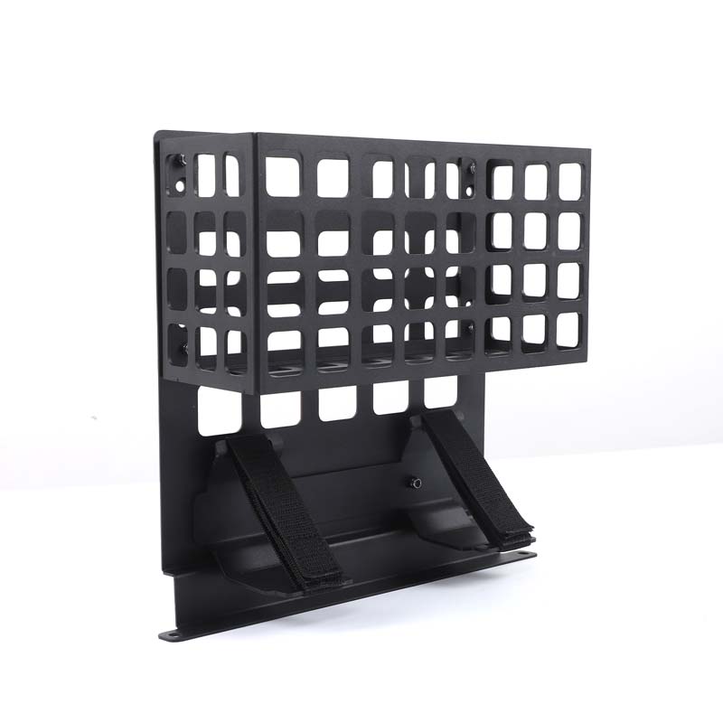 For Land Rover Defender 2004-2018 Armrest Box Rear Storage Basket Bracket Carbon Steel+Aluminum Alloy чёрный