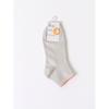 DaiSo Ankle Brim Women S Short Sock Grey