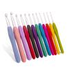 12/37pcs Ergonomic Crochet Hook Set Extra Long Kit Crochet Needles Knitting Crochet Tricot Accessories For Beginners Comfortable