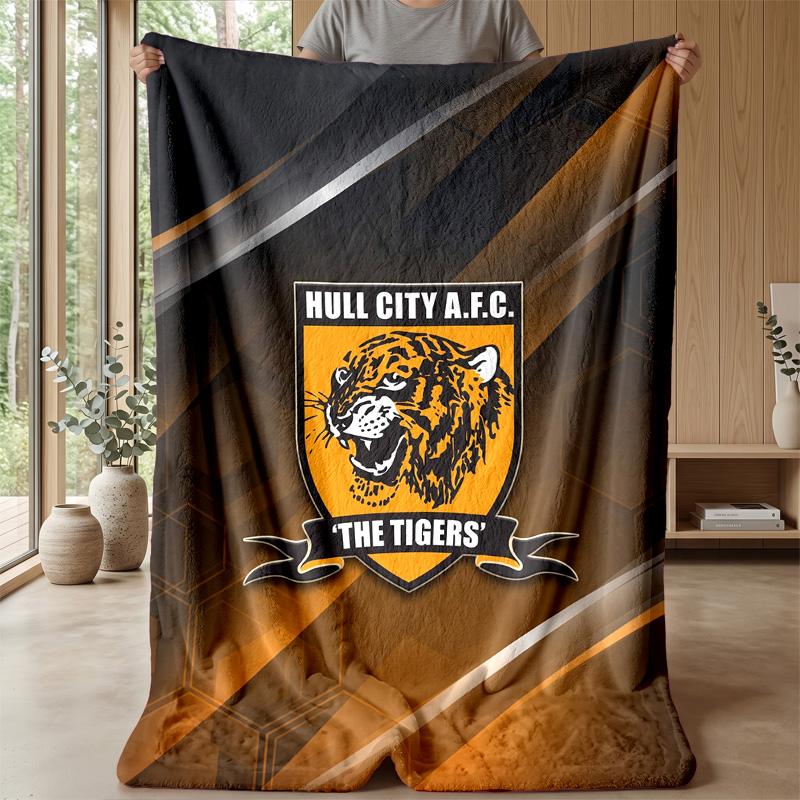 Coperta in Pile Flannel Hull FC Coperta Calda e Accogliente per Divano Letto Viaggio Uso in Tutte le Stagioni