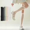 Solid Color JK Calf Long Socks Knee High Mid-tube Stocking Women Two Toe Stockings Lolita JK