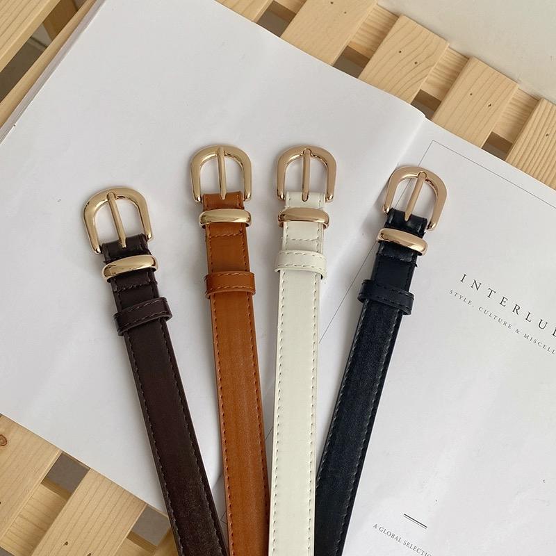 The Belt Female Design Feeling Minority New Fashion Decoration Jeans Retro Casual Wide Version Student Black Male Belt