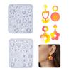 Ear Rings Epoxy Mould Tools/Flower Shaped Earrings Mold Handmade Ear Pendant Silicone Molds for Craft Enthusiasts