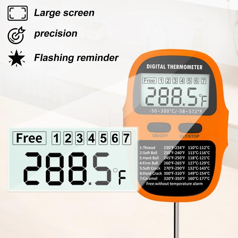 Kitchen Digital Food Thermometer, Meat Cake, Milk, Barbecue, Cooking, Household Thermometer, Probe Instrument, Electronic Oven, Tools