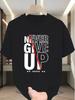 Men'S Trendy Inspirational Graphic Print Round Neck T-Shirt