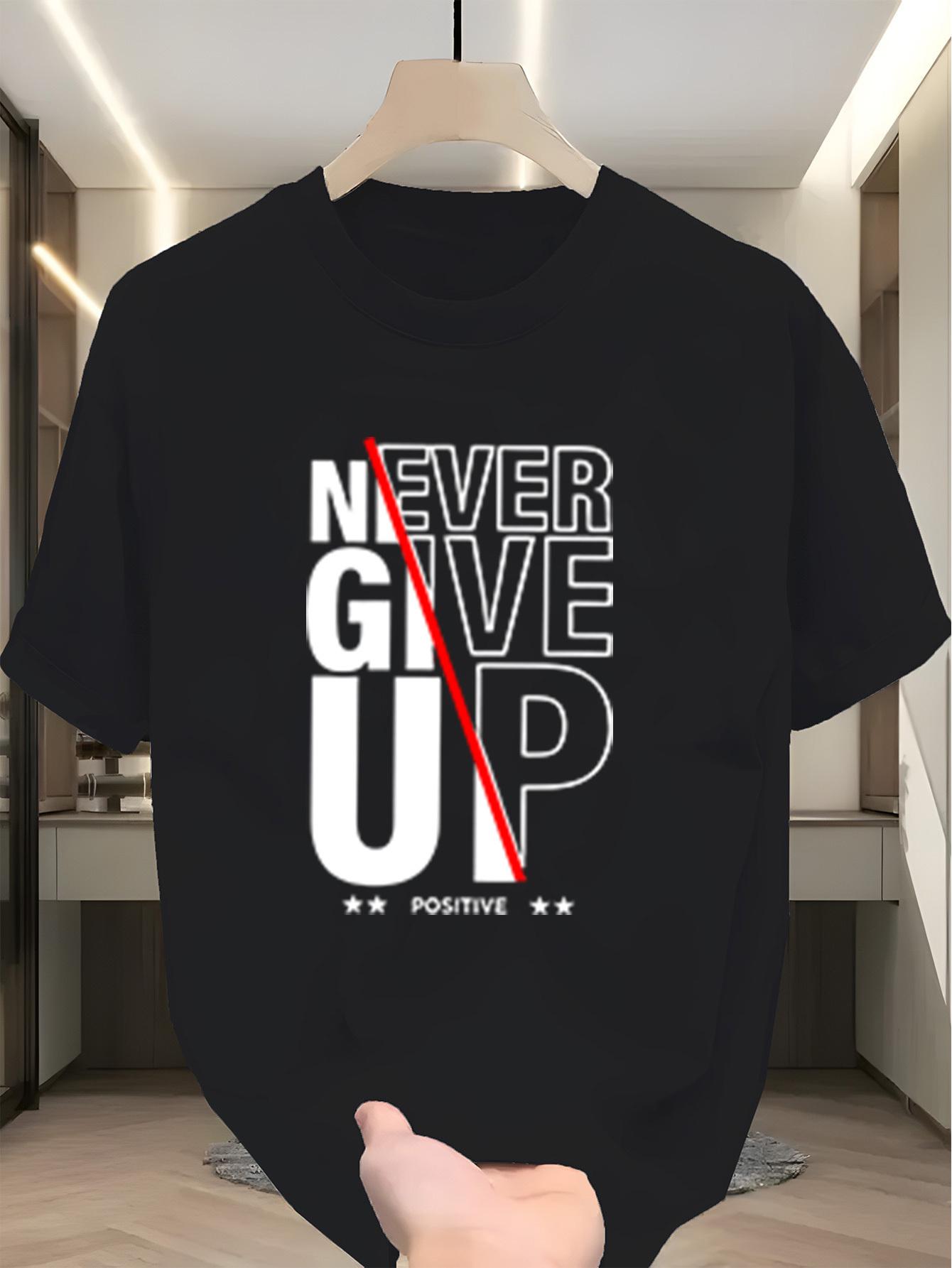 

Men S Trendy Inspirational Graphic Print Round Neck T-Shirt XXXXL