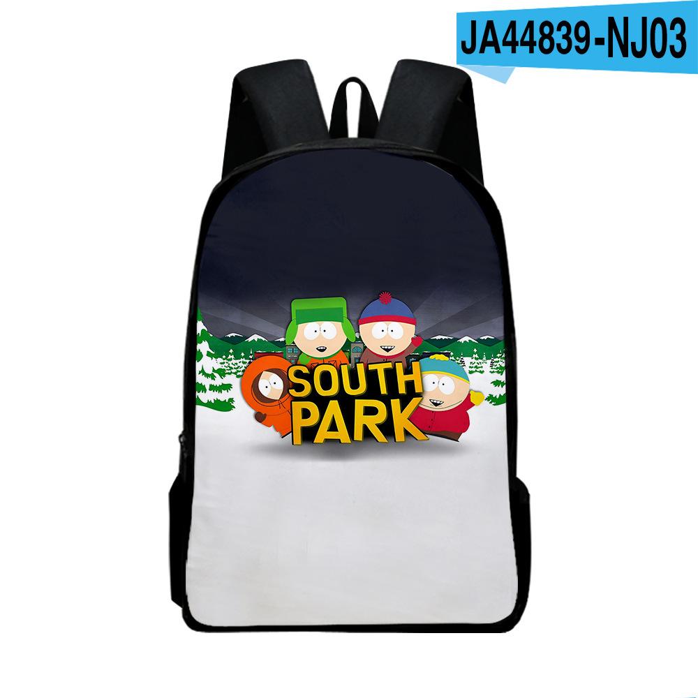 New 3D South Park South Park backpack for elementary school students, cartoon style for both men and women