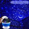 Kids Night Light 360 Degree Rotation LED Star Moon Nebula Projector USB Charging