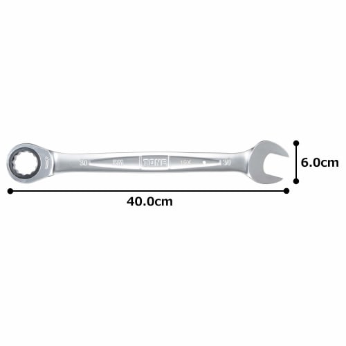 TONE Ratchet Box Wrench RM-30 Width across flats 30mm