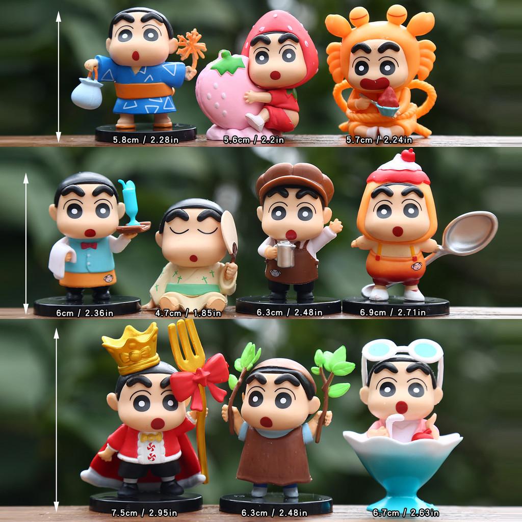 Crayon Shin Chan Pvc Collectible Figurine Set For Kids And Collectors