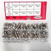 Kit da 240 Pezzi di Dadi e Bulloni Esagonali - M2 M3 M4 M5 - Include Rondelle Piane