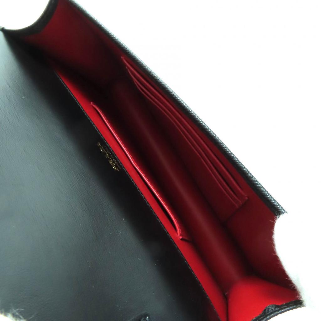 Excellent PRADA Shoulder Bag Saffiano leather mini bag black 1BP053 Used