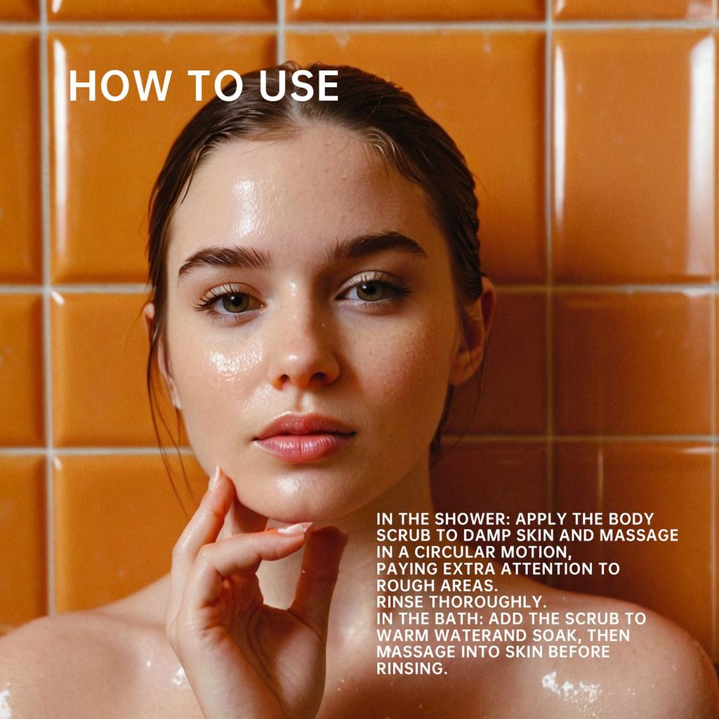 Exfoliant pentru corp, special formulat pentru pielea cu melanina, exfoliază pielea moartă, îmbunătățește tenul