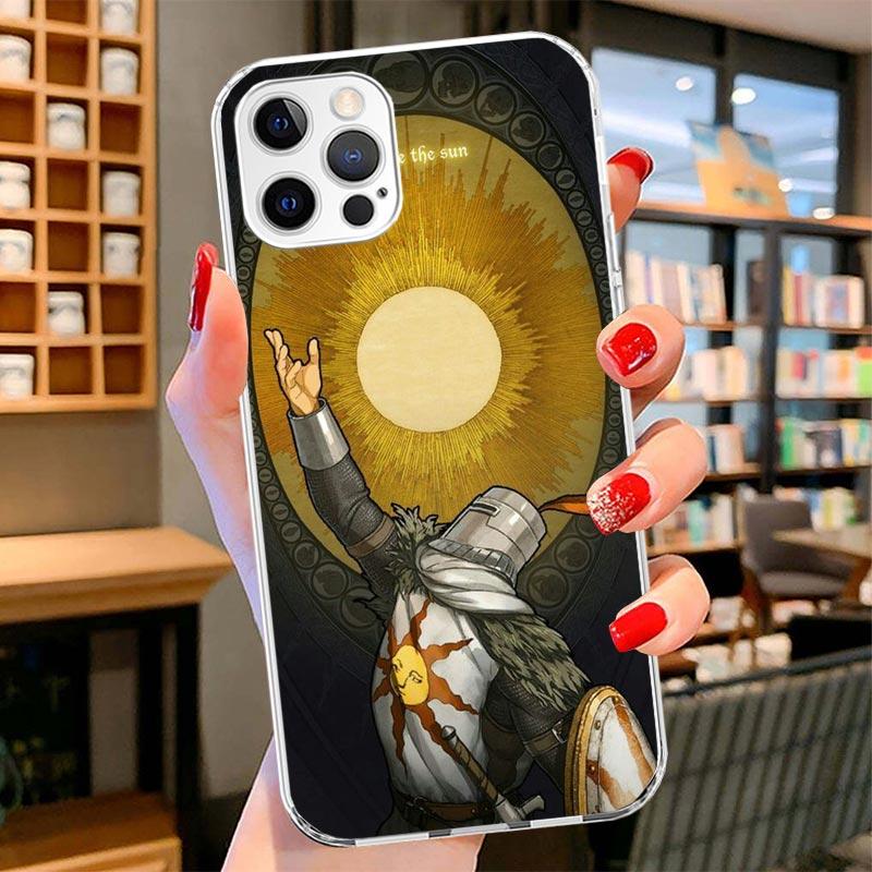 

Dark Souls Game Cover Phone Case For iPhone 16 17 Air 15 14 Pro Max 16E Phone Case 13 Mini 12 11 7 SE 8 Print Pattern Fit Cases iPhone 15 Pro