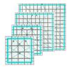 Yousheng 4Pcs Acrylic Quilting Ruler 4.5/6/9.5/12.5-Inch Square Fabric Cutting Patchwork Ruler with Clear Mark DIY Sewing Craft Projects Template