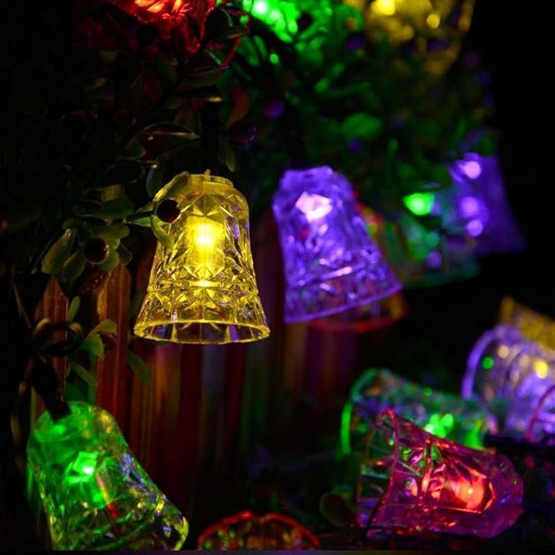 Hann Solar LED Star String Lights 12ft 20LED Decoration Light for Garden, Yard, Home, Landscape Festival Halloween Christmas Party Wedding Tree (20
