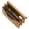 Coach Tabby 26 Signature Hardware Suede And Calfskin Medium Shoulder Bag Women handbags Brass Sand CAN13-B4SN