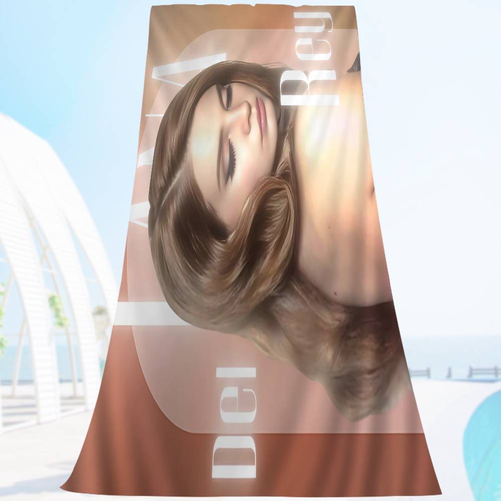 Singer L-Lanas Del Rey Bath Towel Microfiber Soft Water Absorbing Breathable For Girl Kids Decorative Cartoon Beach Towel