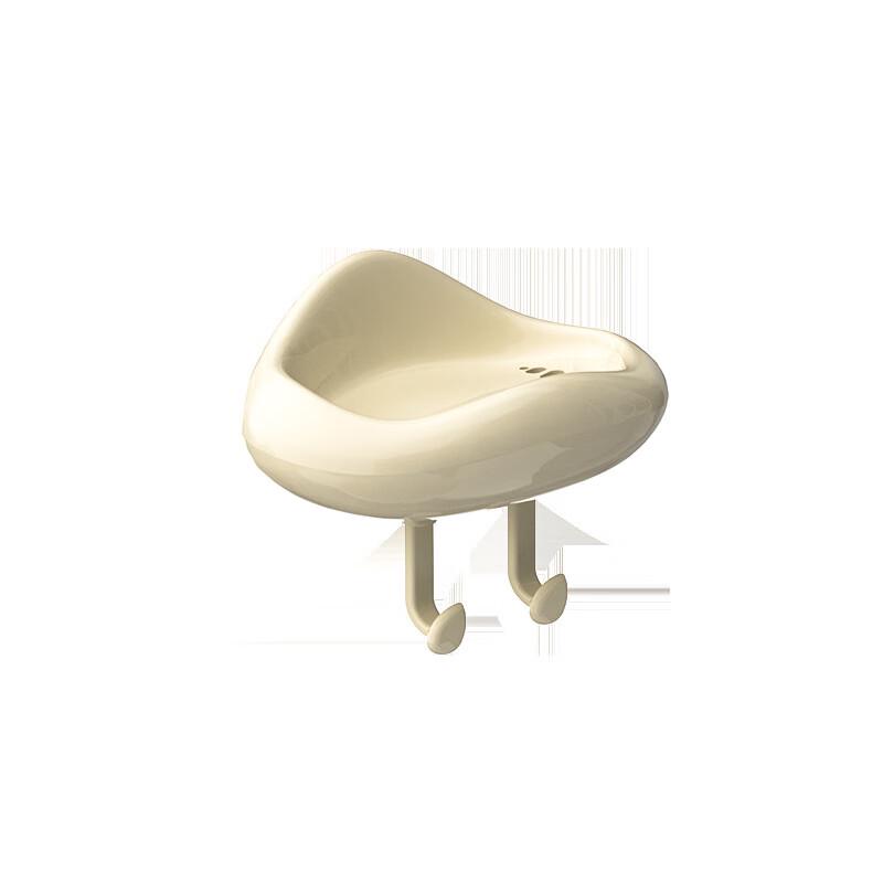 30-Pack Cream Cloud Draining Wall Soap Dish