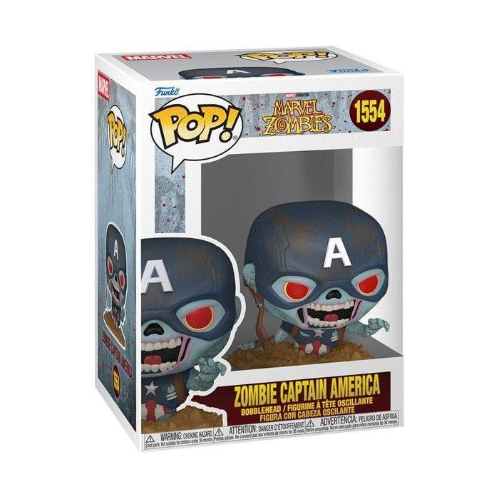 Funko - Marvel Zombies - Figurine POP! Captain America 9 cm