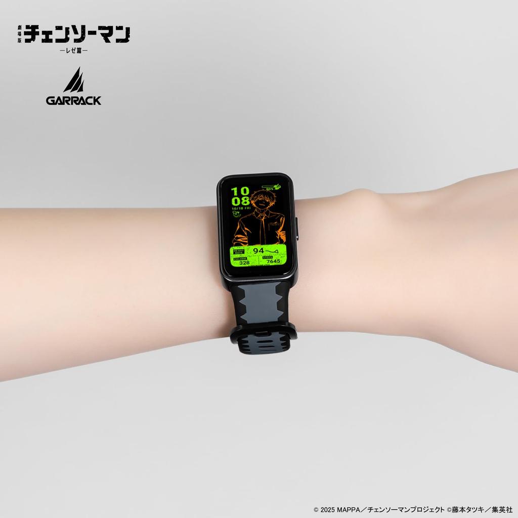 GARRACK Chainsaw Man Collaboration Denji Quartz 5 ATM Water AMOLED Black Unisex Watch, Model, Movement, Resistance, Dial, HUC-CM-BD10-D, [Authentic]