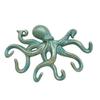 Gancho Decorativo para Abrigos de Pulpo de Hierro Fundido, Colgador de Metal Rústico para Ropa en Pared, Portarrollos para Toallas de Mano Náutico para Dormitorio Baño Cocina