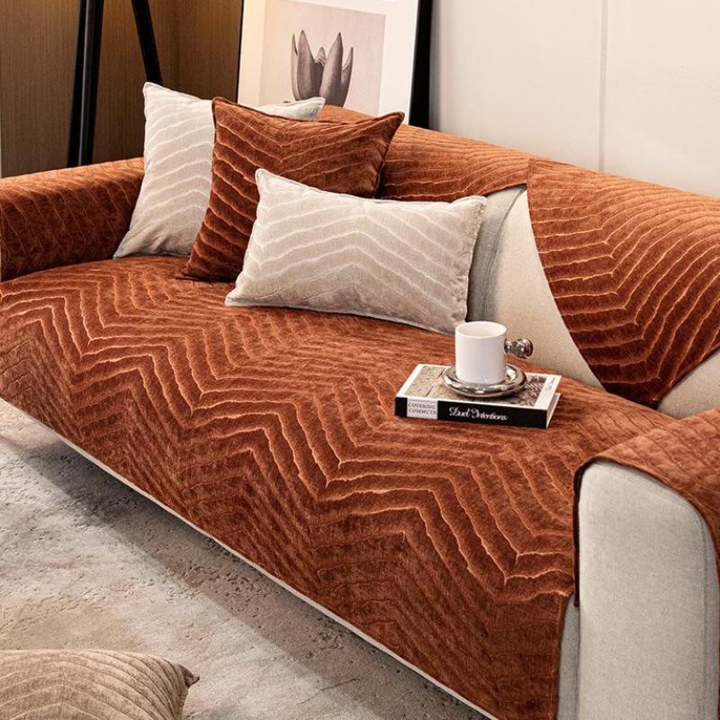 

Четырехсезонный универсальный противоскользящий коврик для дивана, минималистичный современный высококачественный светильник для подушки сиденья, роскошный серый чехол для дивана для гостиной, тканевый чехол 45*45cm pillowcase 1pcs