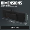 GATOR GK Keyboard Series GK-88 SLXL (88-Key) Lightweight Semi-Hard Keyboard Case, Black
