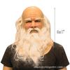 Weihnachtsmannmaske, Weihnachtsmannperücke und -bart, Maske für altes Gesicht, lustige Maske, Halloween-Maske