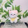 Animal Plush Charming Keychain Lovely Cartoon Cat Figurine Cozy Bag Pendant For Children