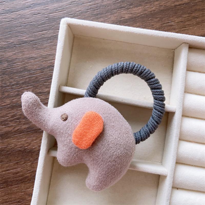 Kid Cute Animal Hair Tie Elastic Rabbit Hair Rubber Bands for Girls Baby Elephant Hair Rope Child Hairbands Hair Accessories
