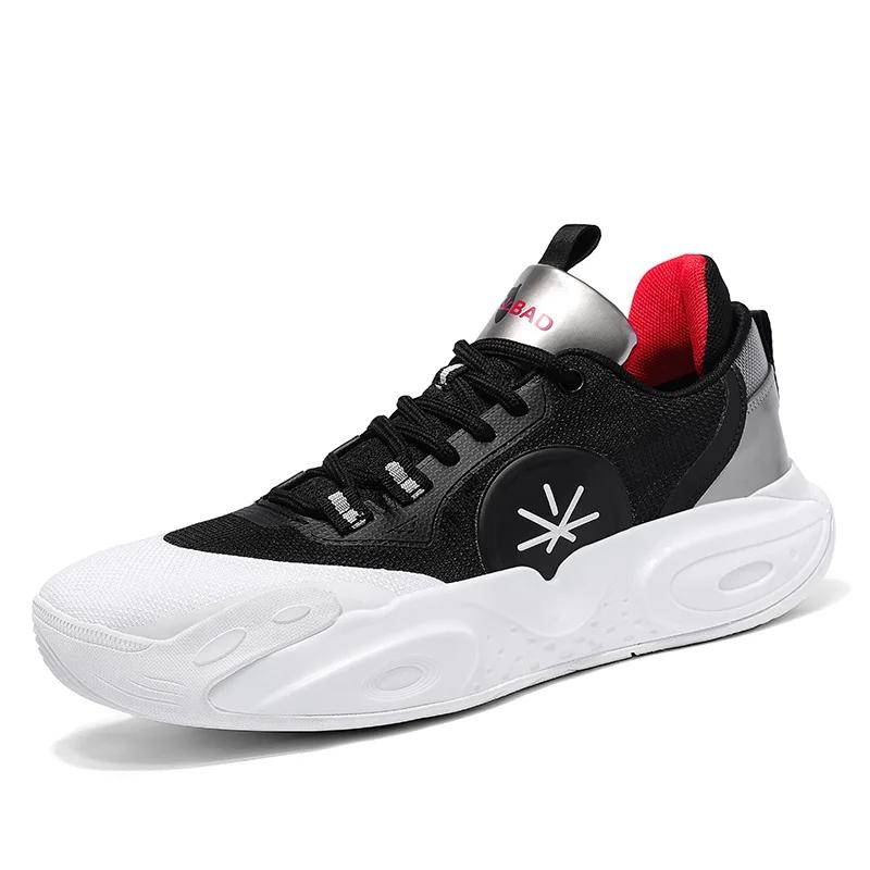 Breathable real combat basketball shoes men 2024 new low-help cushioned wear-resistant professional sports shoes with sound