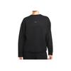 Nike Yoga Luxe Crew Neck Pullover Sweatshirt Women Tops Black DM6976-010