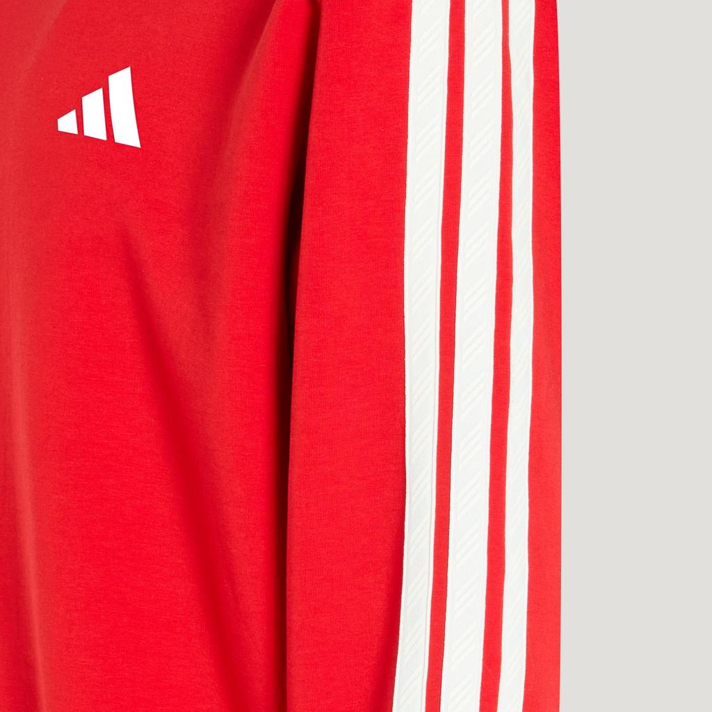 adidas Men's ST 3ST SWT Crew Sweatshirt Light Scarlet KR2516