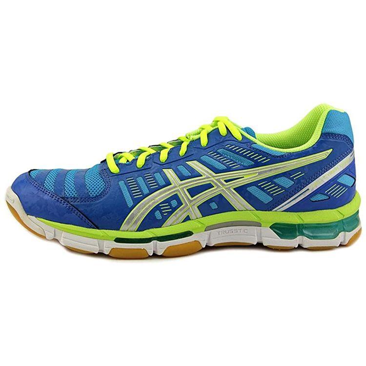 

Asics Gel-Cyber Shot Durable Non-Slip Breathable Sports Volleyball Shoes Men Shoes Blue Yellow P429Y-4293 43.5
